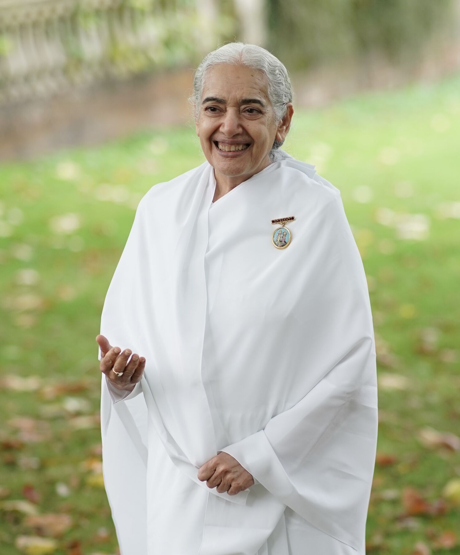 Sister Jayanti, Global Retreat Centre Gardens, Oxford, England.